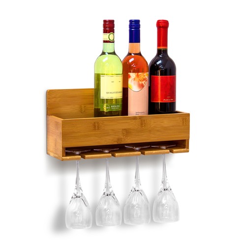 Weinregal mit glashalter