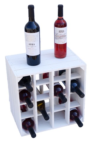 Weinregal 16er weiß - weinregal, "16er"